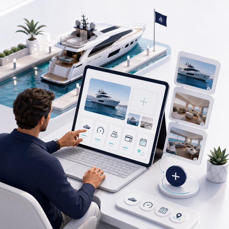 Add your yacht listing illustration