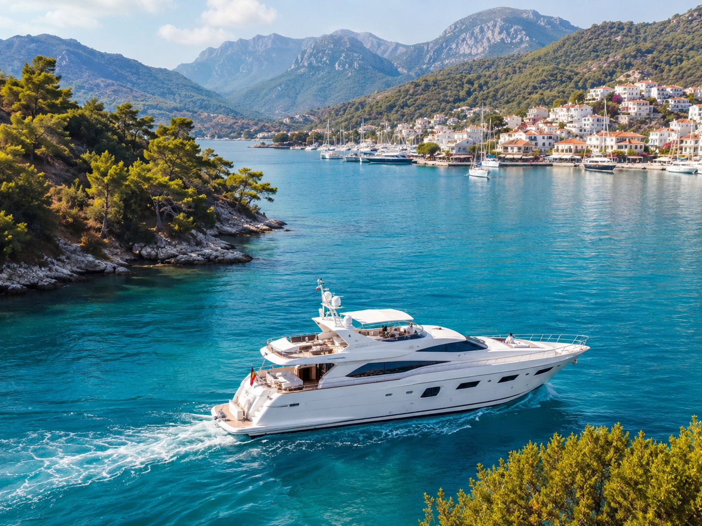 Turquoise coastal route for a private yacht charter in Türkiye